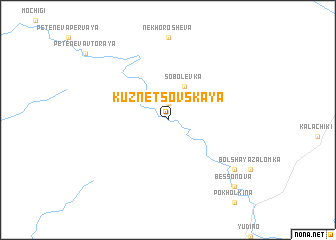 map of Kuznetsovskaya