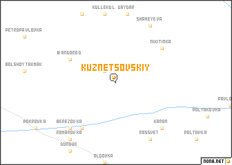 map of Kuznetsovskiy