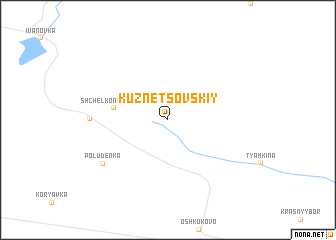 map of Kuznetsovskiy