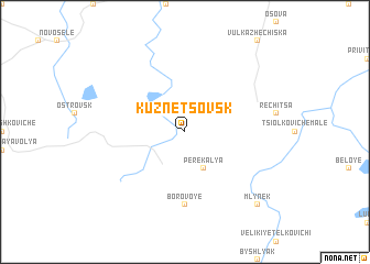 map of Kuznetsovsʼk