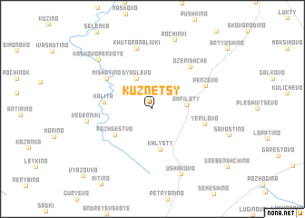 map of Kuznetsy