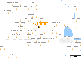 map of Kuznetsy