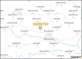map of Kuznetsy