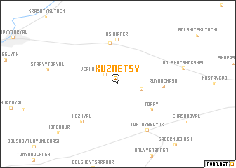 map of Kuznetsy