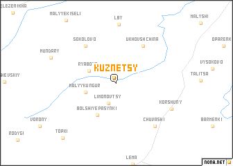 map of Kuznetsy