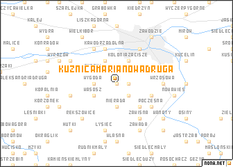 map of Kuźnica Marianowa Druga