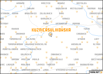 map of Kuźnica Sulikowska