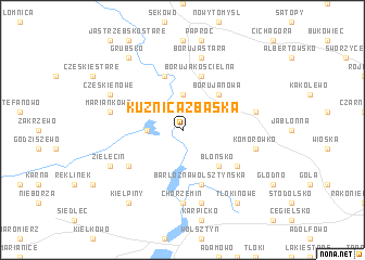 map of Kuźnica Zbąska