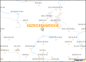 map of Kuźnice Świdnickie