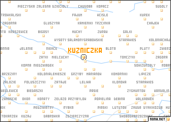 map of Kuźniczka