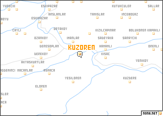 map of Kuzören