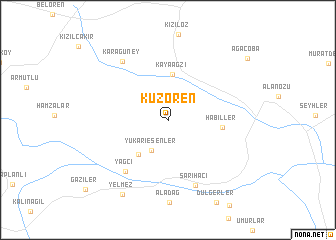 map of Kuzören