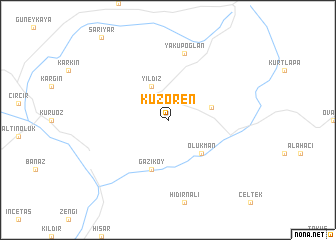 map of Kuzören
