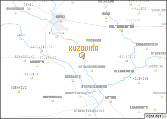 map of Kuzovina