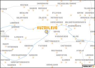 map of Kuzovlevo