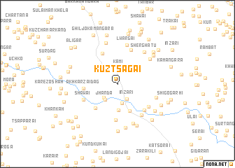 map of Kūz Tsagai