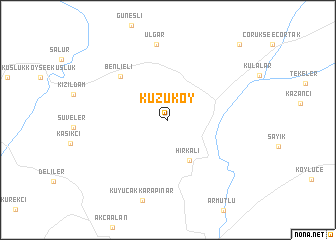 map of Kuzuköy