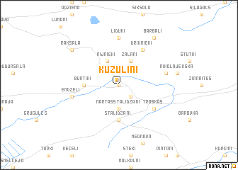 map of Kuzulini