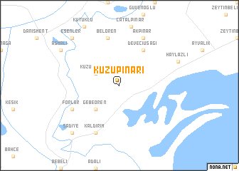 map of Kuzupınarı