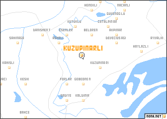 map of Kuzupınarlı