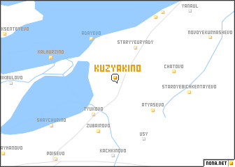 map of Kuzyakino