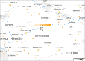 map of Kuzyanino