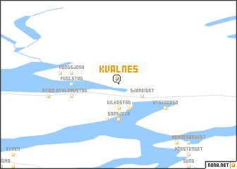 map of Kvalnes