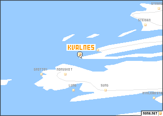 map of Kvalnes