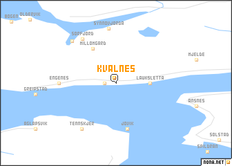 map of Kvalnes