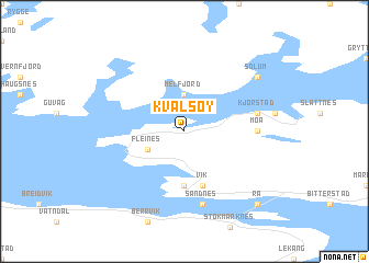 map of Kvalsøy