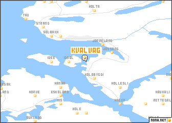 map of Kvalvåg