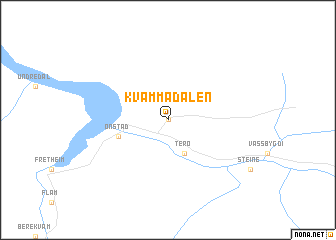 map of Kvammadalen