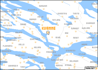 map of Kvamme