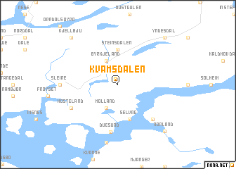 map of Kvamsdalen