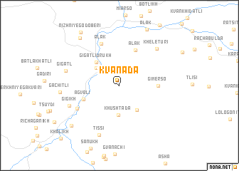 map of Kvanada