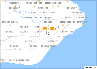 map of Kvarnby