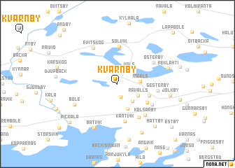 map of Kvarnby