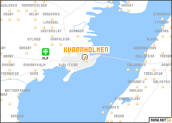 map of Kvarnholmen