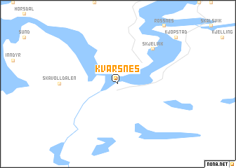 map of Kvarsnes