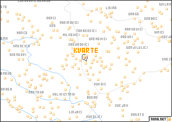 map of Kvarte