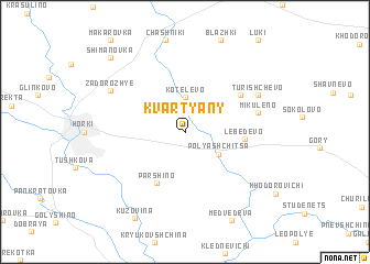 map of Kvartyany