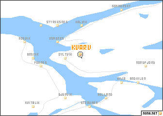 map of Kvarv