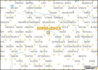 map of Kvasejovice