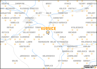 map of Kvasice
