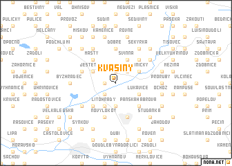 map of Kvasiny