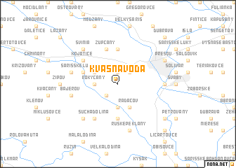 map of Kvasná Voda