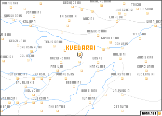 map of Kvedarai