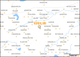 map of Kveiliai