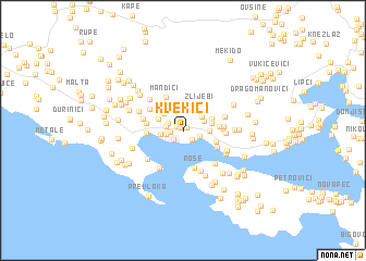 map of Kvekići