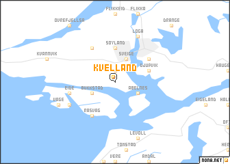 map of Kvelland